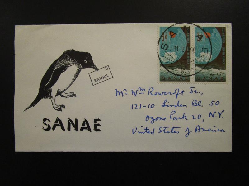 South Africa 1960 SANAE Antarctic Base Opening Cacheted Cover - Z6228