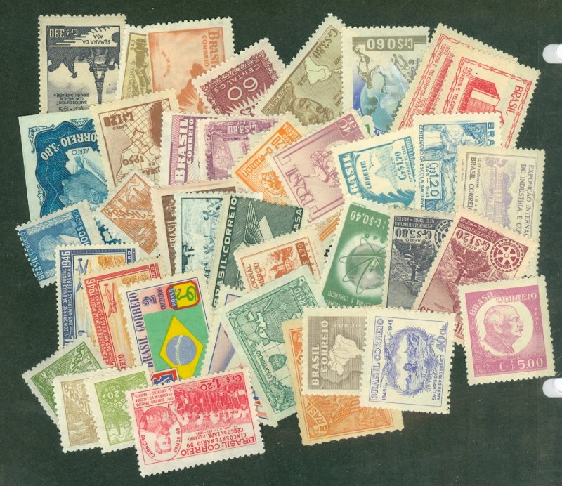 selection Brazil 1940-50 mint 41 different CV $69