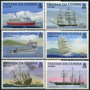 TRISTAN DA CUNHA 2009 - Scott# 857-62 Ships Set of 6 NH