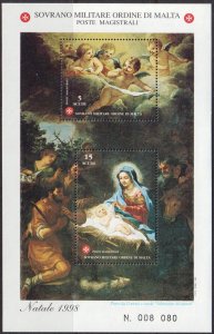 Sovereign Military Order of Malta 1998 Christmas Sass.Bl.55 MNH