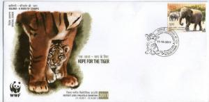 India 2011 WWF - Hope for the Tiger Animal Wild life Mammals Elephant Special...