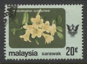 STAMP STATION PERTH Sarawak #253 Flowers FU