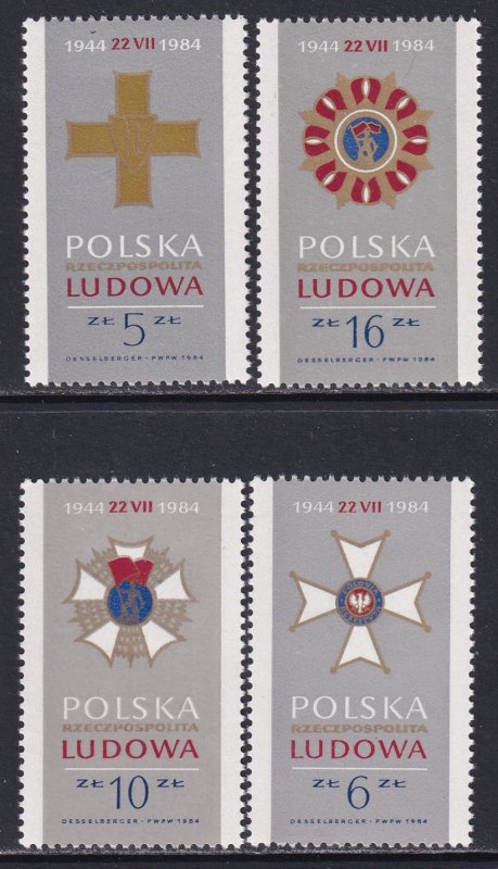 Poland 1984 Sc 2630-3 July Manifesto 40th Anniversary Stamp MNH