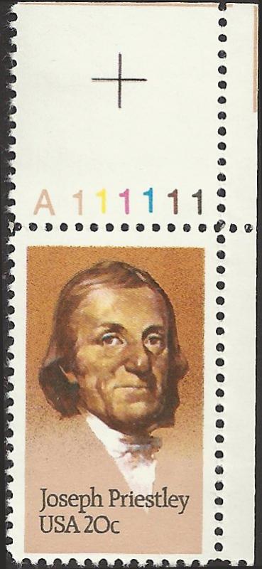 # 2038 MINT NEVER HINGED JOSEPH PRIESTLEY