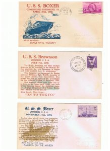 LOT #1    25 WWII Patriotics  mostly ship and submarine covers