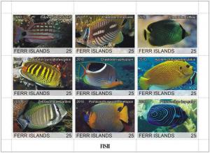 FERR ISLANDS SHEET CINDERELLA MARINE LIFE 