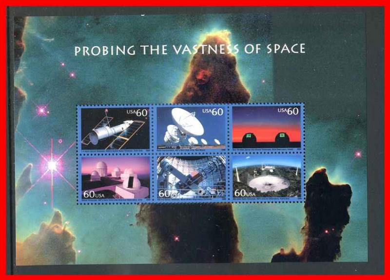 U.S. 2000 #3409, Probing Space sheet of 6 - MNH