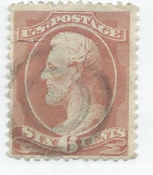 US # 159 6c Lincoln-tear-  (U) CV. $22.50