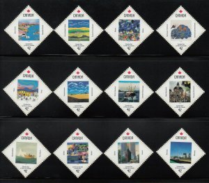 CANADA DAY = Set of 12 from Miniature Sheet MNH  Canada 1992 #1420 -1431