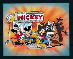 [22214] Dominica 1989 Disney Mickey and Minnie Mouse in Hollywood MNH