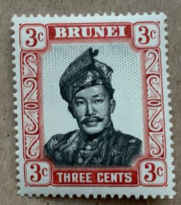 Brunei 1964 3c Sultan, MNH.  Scott 103, CV $0.25.  SG 120