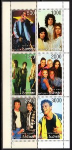 Batum 1999 QUEEN/PINK FLOYD/SPICE GIRLS/MICHAEL JACKSON/BACKSTREET BOYS Sheet 6v
