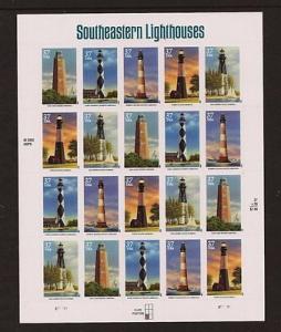 U.S. SCOTT #3787-91 - SOUTHEASTERN LIGHTHOUSES - WITH ERR...