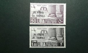 Libya #C30-31 mint hinged e206 9845