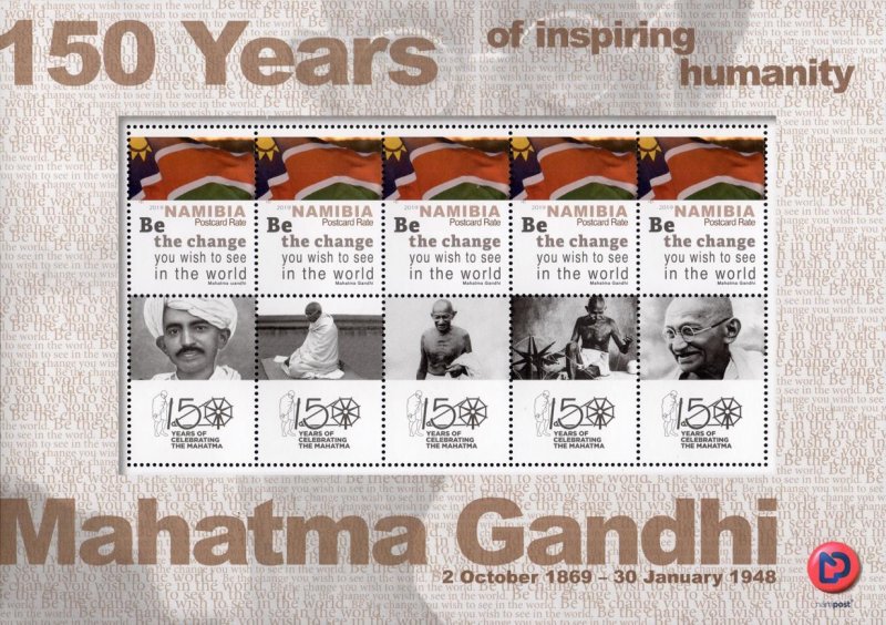 Namibia - 2019 Mahatma Gandhi Sheet (**)