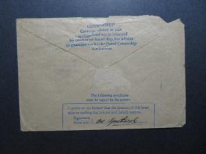 Egypt 1944 Active Service Cover to New Zealand  - Z11553