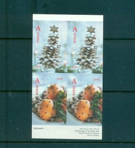 Norway - Sc# 1455a. 2005 Christmas. MNH Booklet Pane. $7.00.