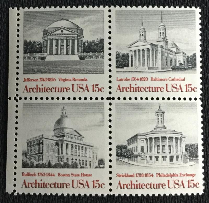 US #1779-1782 (1782a) MNH Block of 4 SCV $1.25 L3