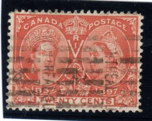 Canada #59 Very Fine Used With MTL QC Roller Cancel