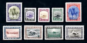 [94305] Greenland 1945 New York Issue Scott 10-18  MNH