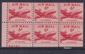 BOBPLATES #C39a Skymaster Pane Upper Left 24141 70% F-VF LH DCV=$50