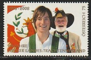 2008 Austria - Sc 2152 - MNH VF - 1 single - Tyrolean Traditional Costumes