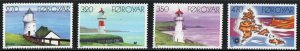 Faroe Islands Stamp 130-133  - Lighthouses