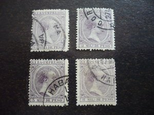 Stamps - Cuba - Scott# P13,P15,P16,P18 - Used Partial Set of 4 Newspaper Stamps
