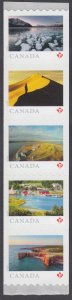 Canada - #3216a From Far and Wide, Coil Strip Of Five From Quarterly Pack - MNH