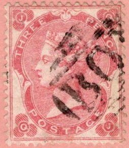 GBR SC #37 U 1862 Q Victoria F/VF Centering for Issue w/STOLOW Stamp CV $300.00