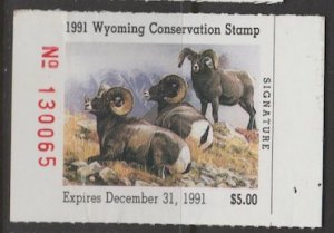 U.S. Scott Scott #8 Wyoming Conservation Stamp - Unused Single