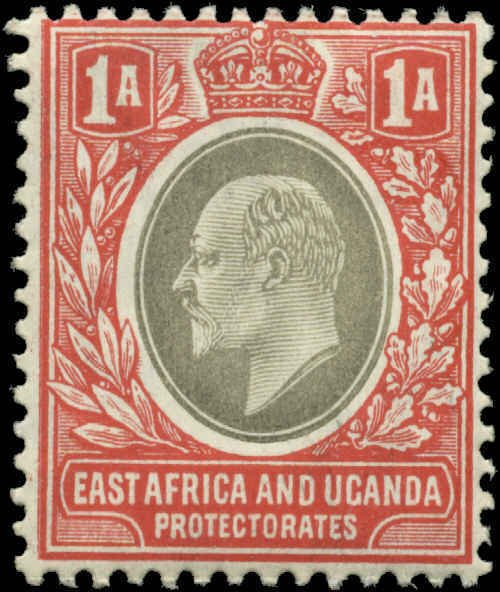 East Africa & Uganda Scott #18 Mint Hinged  Chalky Paper