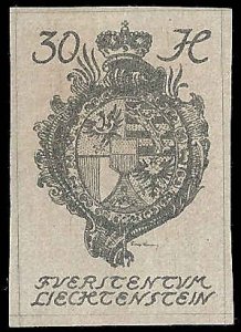 Liechtenstein - #23 - Unused - Toned Gum -SCV-0.35