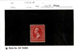United States Postage Stamp, #279B Mint NH, 1899 Washington (AB)
