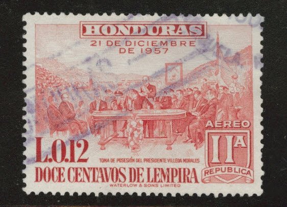 Honduras  Scott C306 Used airmail stamp expect similar cancels