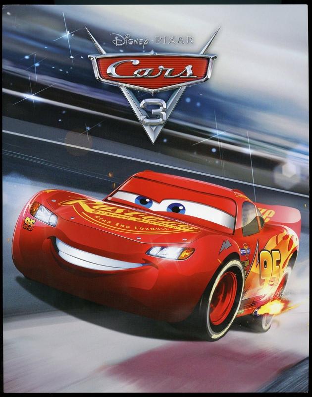 AUSTRALIA 2017 DISNEY PIXAR  CARS 3  SET OF TWO PERSONALIZED SHEETS IN FOLDER