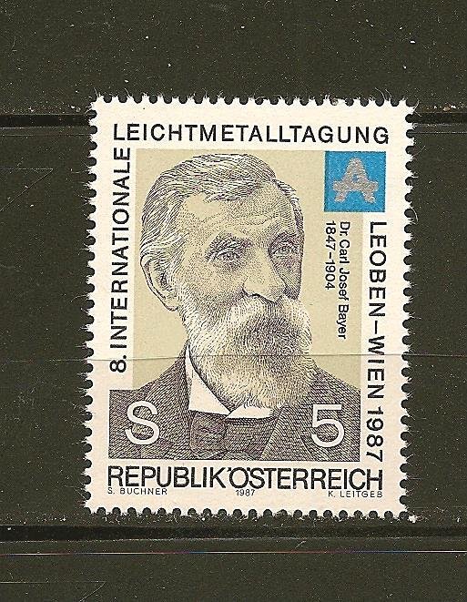 Austria Dr Carl Joseph Bayer 1987 Issue MNH