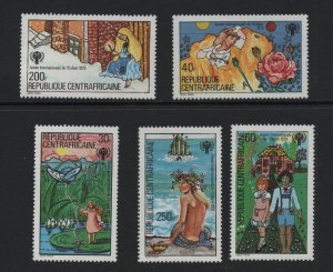 Central African Republic  #393-397  MNH 1979  year of the child