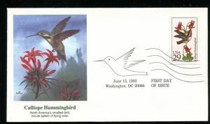 US 2646 Calliope Hummingbird UA Fleetwood cachet FDC