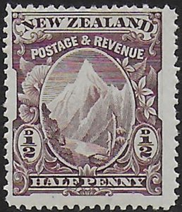 1898 New Zealand Mount Cook ½d. purple-brown MH SG n. 246