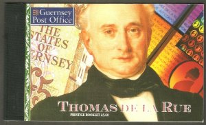 1993 Guernsey 520a-24a postage stamp prestige booklet of Thomas De La Rue cv$15