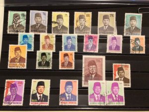 Indonesia  Republic President Suharto used stamps for collecting A9960
