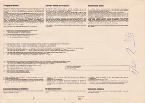 Liechtenstein 1975 5fr. Arms & Municipalities used on Customs Document in Schaan