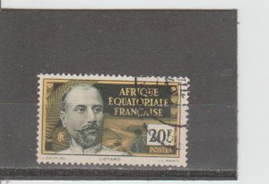 French Equatorial Africa  Scott#  72  Used  (1937 Gov. Victor Leotard)