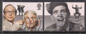 GB 2015 QE2 1st x 2 Comedians Morecambe & Wise & Norman S/A SG 3708 - 7 ( J657 )