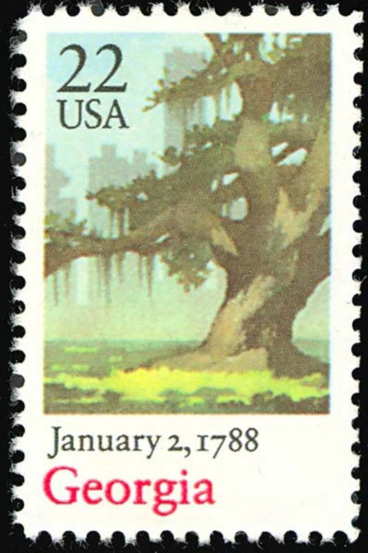 Georgia Statehood ONE PACK OF TEN 22 Cent Postage Stamps Scott 2339