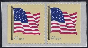 4191 - Misperf Diecut Shift Error / EFO Pair Flag Mint NH