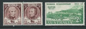 Australia 263-5 1953 150th Tasmania set MH