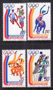 Liechtenstein 591-594 Olympics MNH VF