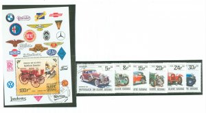 Guinea-Bissau #545-550/552 Used Souvenir Sheet (Cars)